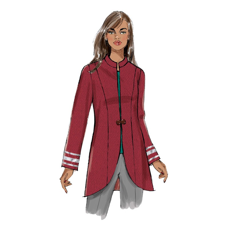 Butterick Patterns Women's Open and Button Closure Jacket Sewing Patterns,