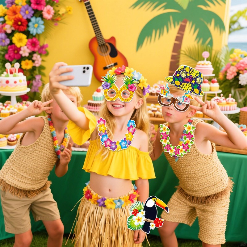 LaVenty Hawaiian Party Photo Booth Props Hawaiian Photo Booth props