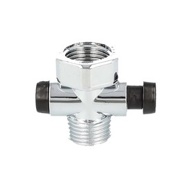 tecuro Shower Stop 60000, Chrome - Water Saver for Hand Shower Head, Includes Seal, 1/2 inch Connection