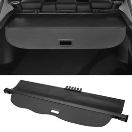Motoforti Car Trunk Retractable Cargo Cover for Lexus GX GX460 2010-2023 Rear Trunk Parcel Shelf Luggage Security Shield Shade, Canvas, Black Carbon Fiber