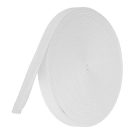 TA-VIGOR Cotton Twill Tape Ribbon 20mm, 50 Yards Bias Binding Tape Bunting Tape Soft Natural Herringbone Webbing Tape Roll for Sewing Dressmaking Gift Wrapping DIY Craft, White