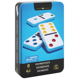 Spin Master Games Cardinal, Dominó Doble Seis, Set Juegos de Mesa clásicos Juegos para niños Juegos de Estrategia Juegos de Mesa para Adultos y niños a Partir de 5 años