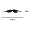 12 Bigote Negro Postizo Mostacho Mexicano Disfraz Zapata Negro