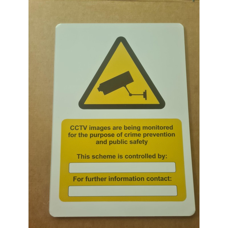 CCTV Warning Signs - 2 x 'CCTV in operation' and