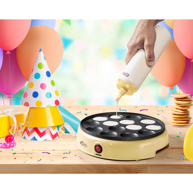 Bestron Dough Scoop with Scale 700 ml for Crepes, Poffertjes,