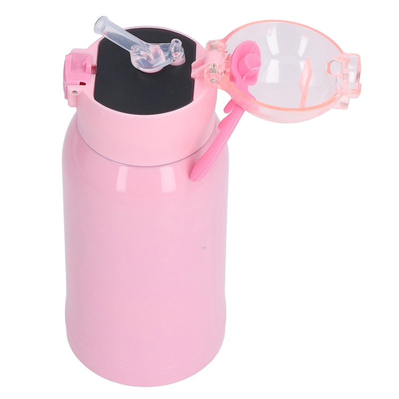 500ml Kids Stainless Steel Straw Thermal Insulation Cup Temperature Display