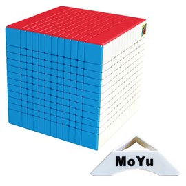Oostifun MoYu MoFangJiaoShi Cubing Classroom Meilong 12 12 x 12 Magic Puzzle Cube Smooth Twist 12 x 12 x 12 Puzzle Cube Toy Stickerless with Display Stand