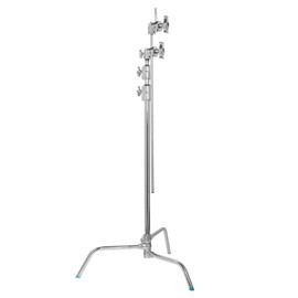 Flashpoint 40" Quick Sliding Leg C-Stand Kit with 2.5" Grip Head & 40" Grip Arm (Chrome)