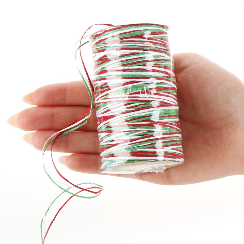 com-four® 2 x Decorative Thread Roll – Coloured Gift Ribbon