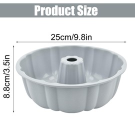 TESSTSY Gugelhupfform Silikon, Gugelhupfform 24 cm, Backform Gugelhupf, Silikon Backform Gugelhupf Groß, Kuchenform, für Kuchen, Götterspeise, Brot
