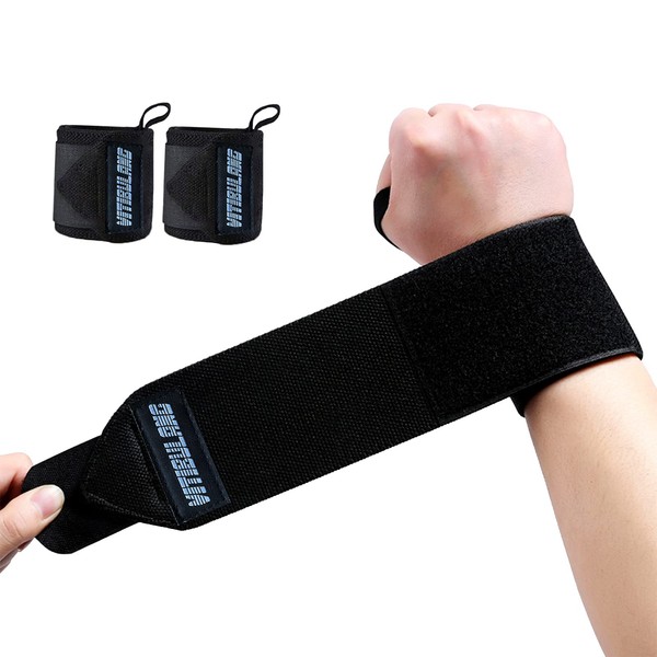 Muñequeras para levantamiento de pesas con lazo para el pulgar