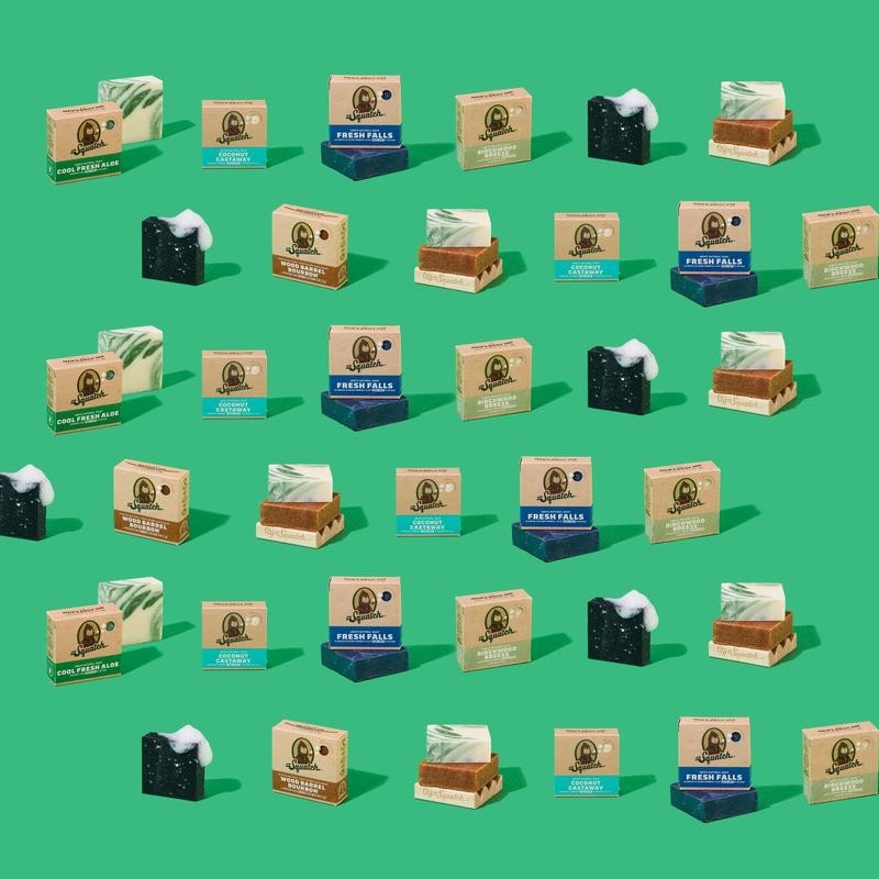 4-Pack Single Scent Natural Bar Soap - Dr. Squatch:_4-Pack Pine