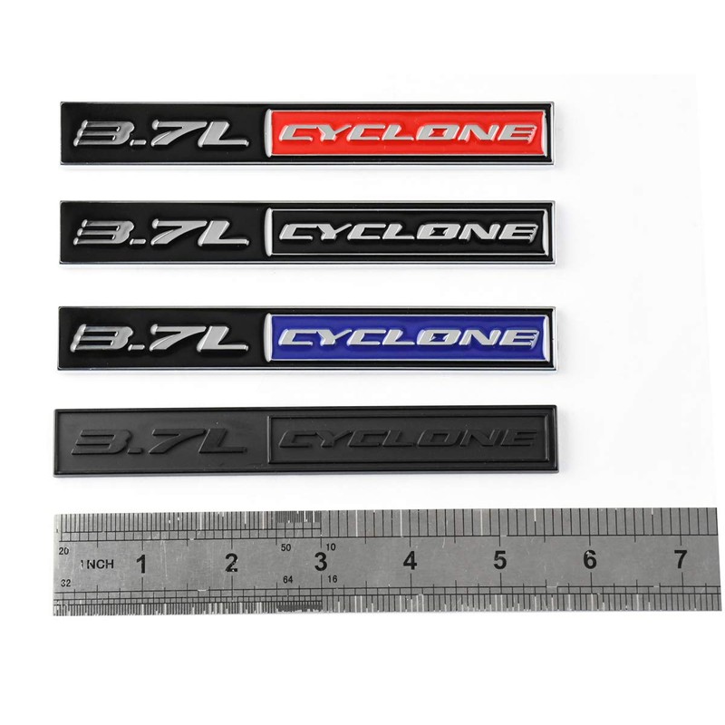 1pcs 3.7L Cyclone Emblem Replacement for 2011-2020 Mustang V6 3.7L