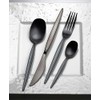 Lucky Wood 0-12606-090 Meteora Satin Black Coffee Spoon
