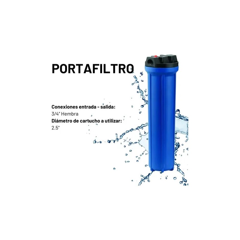 2 Portafiltros Pkpfa10x.75p , Sedimento Y Carbon Activado