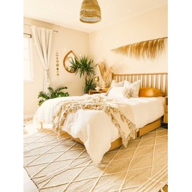 Decoración para colgar en la pared de la fase de la luna celestial (accesorios incluidos) / decoración de pared bohemia / hermosa guirnalda de luna con acabado martillado / decoración bohemia para