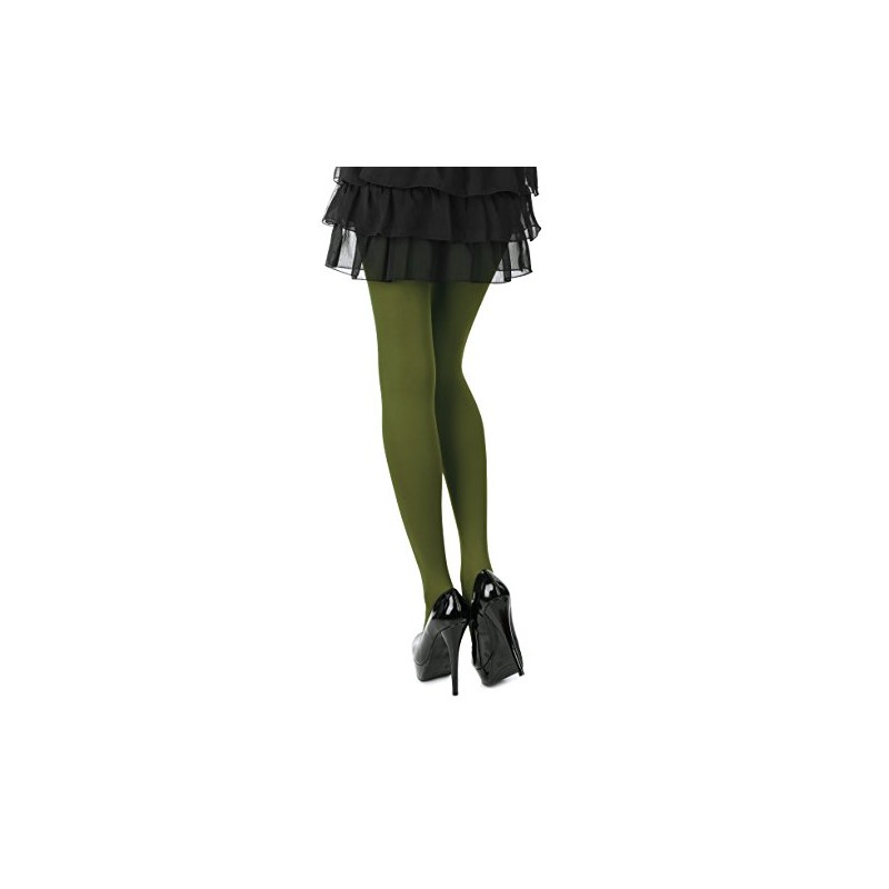 Romartex Women's Colourful Opaque 40 Denier Tights, M, olive green
