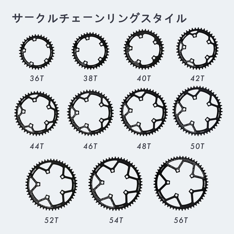 DJC Motorcycle Chainring 110BCD 36 Teeth - 56 Teeth Round