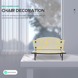 SEWACC Sublimation Blank Chair Ornament, Wooden Heat Transfer Decor for Office Display and DIY Crafting