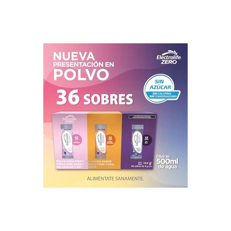 Electrolife Zero Suero de Rehidrataci?n Oral