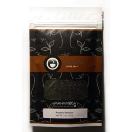Mahamosa Classic Black Tea Blend and Tea Filter Set: 2 oz Russian Samovar Black Tea, 100 Loose Leaf Tea Filters (Bundle- 2 items)(Tea Ingredients: Blended black teas)