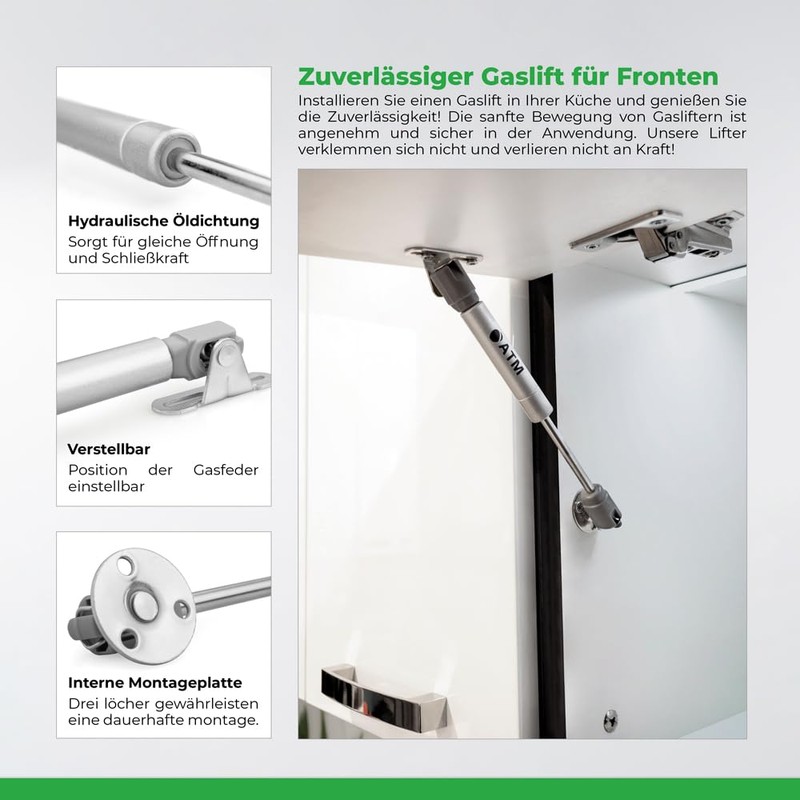 ATM® Gas Pressure Damper for Furniture and Flap Fronts |
