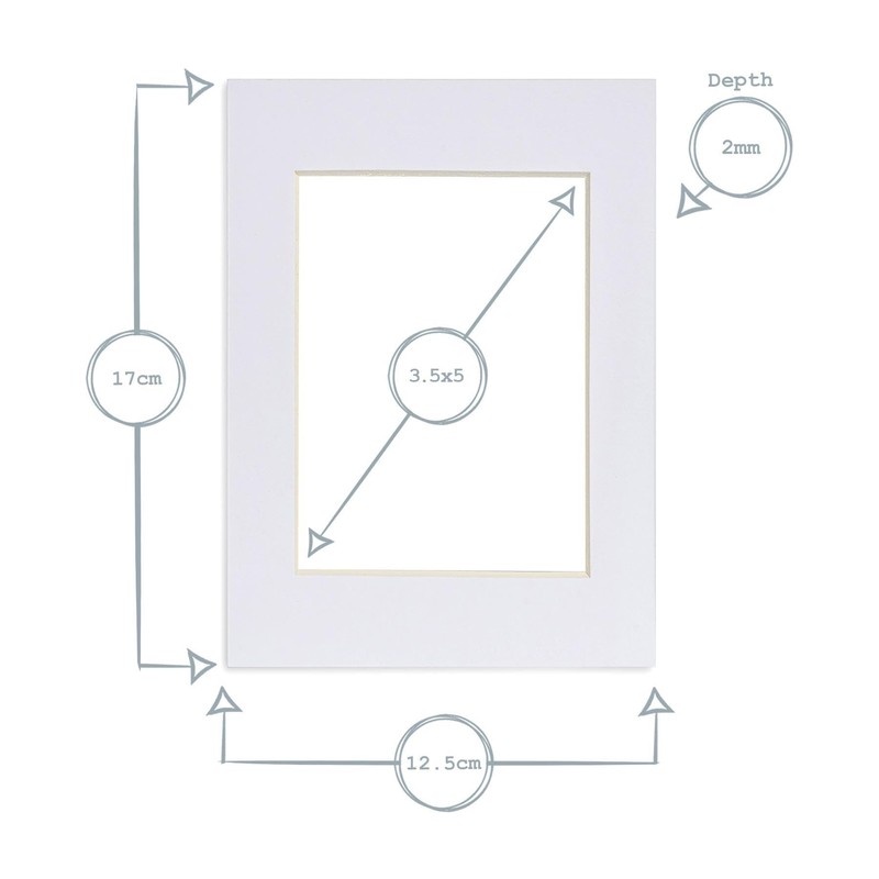 Nicola Spring Black 10pc Picture Photo Mounts Set - To