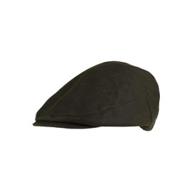 JACK PYKE Junior Flat Cap Waxed Cotton Green, Green, L-XL