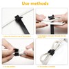 : GaoBangM 100 Pcs Reusable Cable Ties, Cable Ties, Fastening