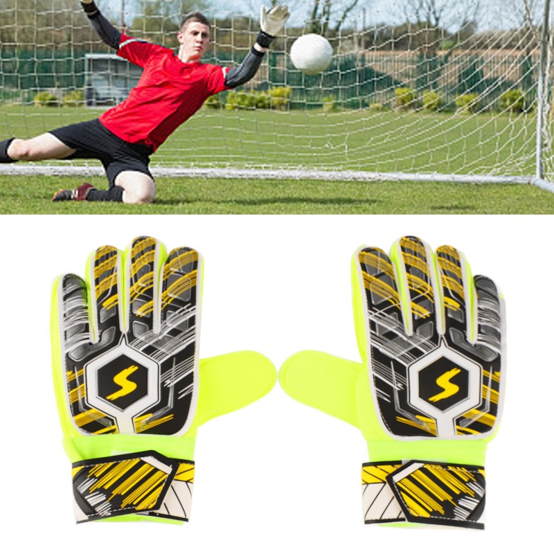 Adults Goalkeeper Gloves PU Latex Professional Anti Slip Breathable Soccer