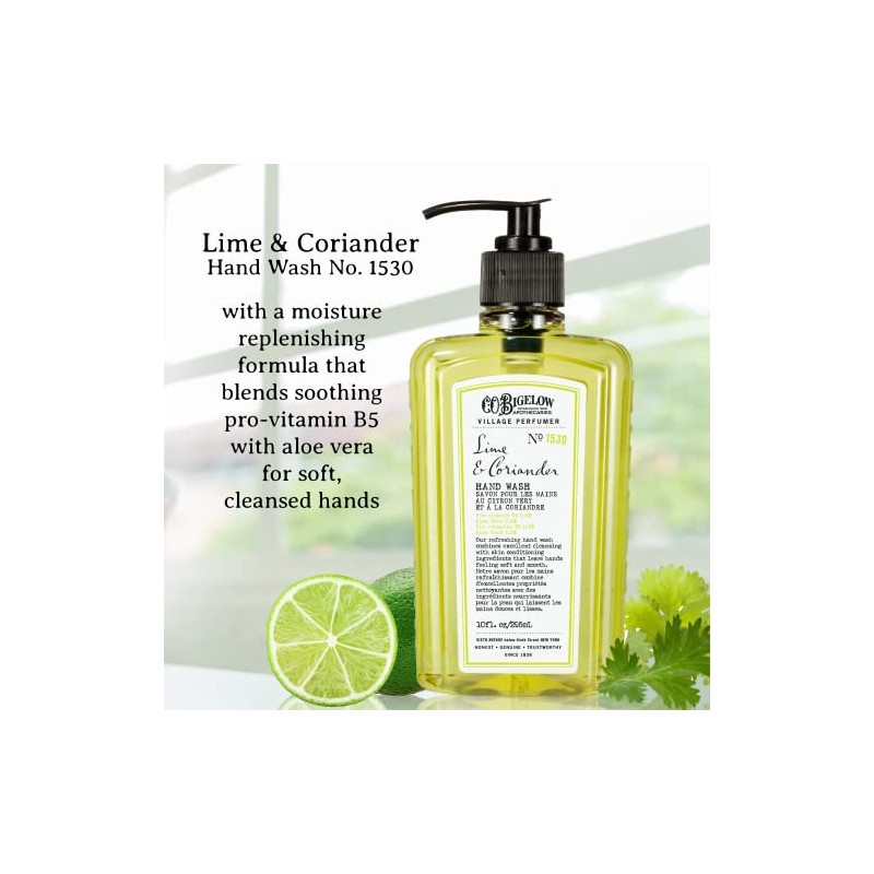 Bigelow Jabón Manos Lima Cilantro Village Perfumer Hidratante Baño Cocina