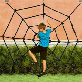 Tongmo Climbing Cargo Net, 5×5ft Spider Climbing Net for Kids, for Playground,Tree House, Backyard, Decoration, Indoor & Outdoor