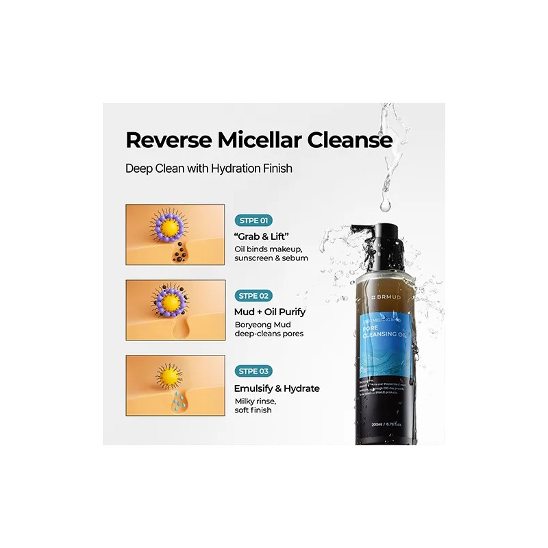 BRMUD [BRMUD]Deep Melting Mud Pore Cleansing Oil 200ml