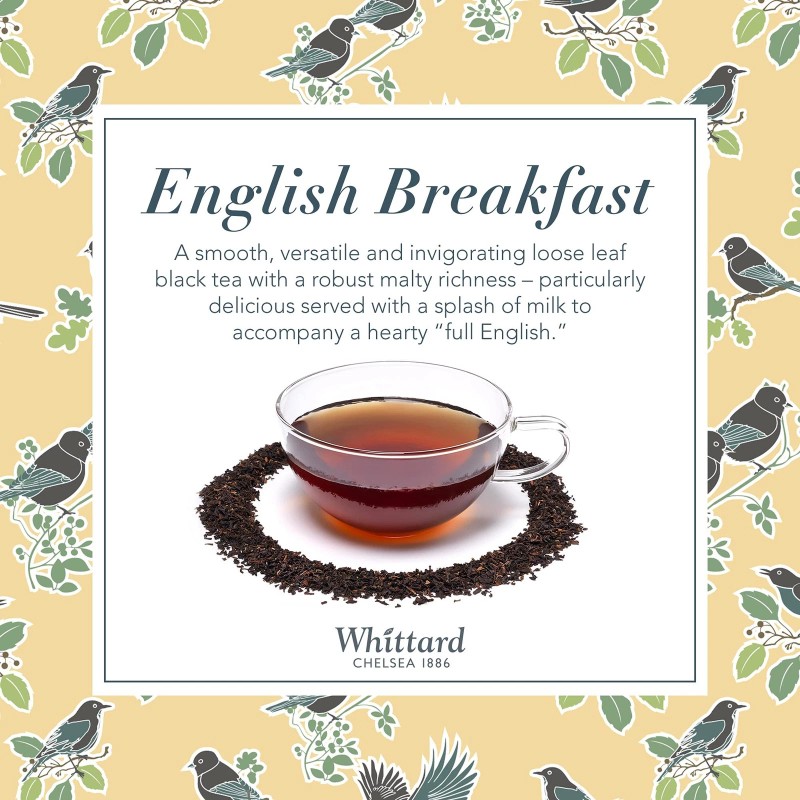Whittard English Breakfast Loose Leaf Black Tea 4.9oz Pack of