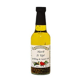 Herb It Up Grilling & Saute Cooking Oil, 10 FL OZ, Olive/Canola Oil Blend, KosherMi Certified, Vegan, Plant Based, Gluten Free, Sugar Free
