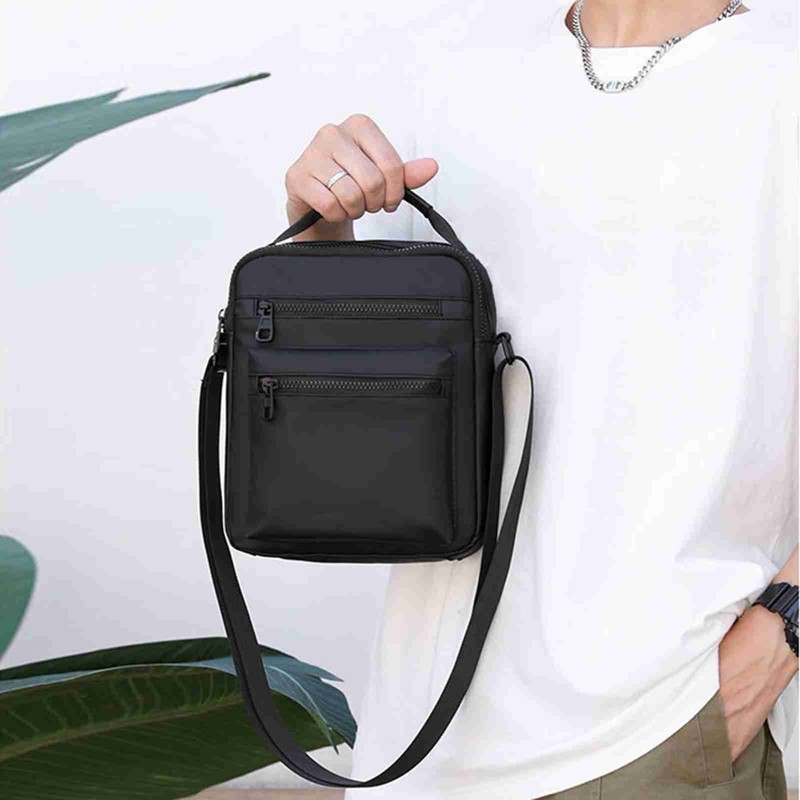 Men Sling Bag Single Shoulder Bag Crossbody Bag Wear-Resistant Oxford
