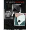 1 Pair Stainless Steel Viking Compass Cufflinks for Men Norse