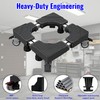 Adjustable Tire Dolly 500lb Capacity Rolling Storage Rack for Garage