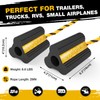 SHALL Wheel Chocks, Heavy Duty Rubber Wheel Chocks with 3