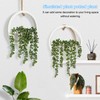 Bqweun 2 Pcs Artificial Hanging Succulents Plants, Faux String of