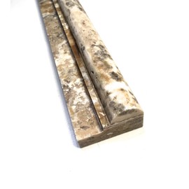 Antique Onyx 2x12 Travertine Chair Rail Ogee Molding Wall Trim