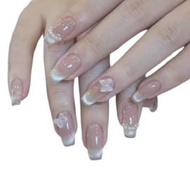 Coffin Press on Nails - Handmade Manicure Custom Art Reusable False Nails Contains two sizes. More sizes to choose from. 20Pics With Manicure Set (001 M+L)