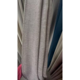 Brilliant Drapery Design Linen Look Sheer curtain - Brown & White - Linen Look- 60 x 96 Inches