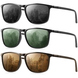 YDAOWKN Polarized Sunglasses for Men Lightweight Frame with UV Protection for Driving Fishing Golf