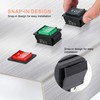 APIELE 3Pcs 3 Position Rocker Toggle Switch DPDT 6 Pin