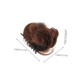 Healeved Lifelike Fake Hair Bun with Claw Clip for Women Lightweight Synthetic Hairpiece for Volume and Fullness Soft Glossy Chignon Ponytail Extension Comfortable Updo Accessory for