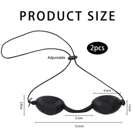 2 Solarium Brille Schutzbrille Rotlichtlampe Uv Schutzbrille Infrarot Schutzbrille Rotlichtbrille Geeignet für Led-Lichttherapie, Schönheitsbehandlungen und Bräunungsschutz Im Freien (Schwarz/Lila)