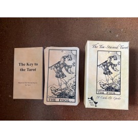 The Tea-Stained Tarot & Guide | LINEN FINISH | Rider Tarot Cards | 78 Cards |