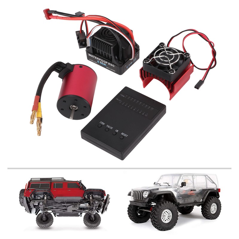 Waterproof RC S3650 5200KV Brushless Motor Set with 60A Brushless