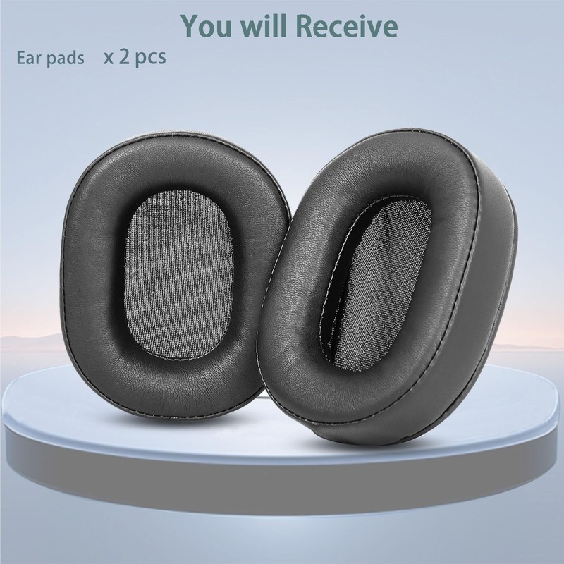 HAIZEEN Ear Pads Compatible with Denon AH-MM400 Headphones Headset (Black)